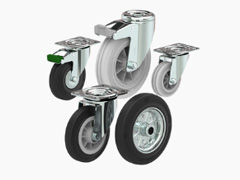 Резиновые колеса и ролики LIV Systems