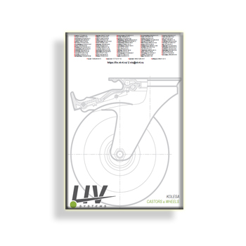 Каталог колес, роликов (eng) от производителя LIV Systems